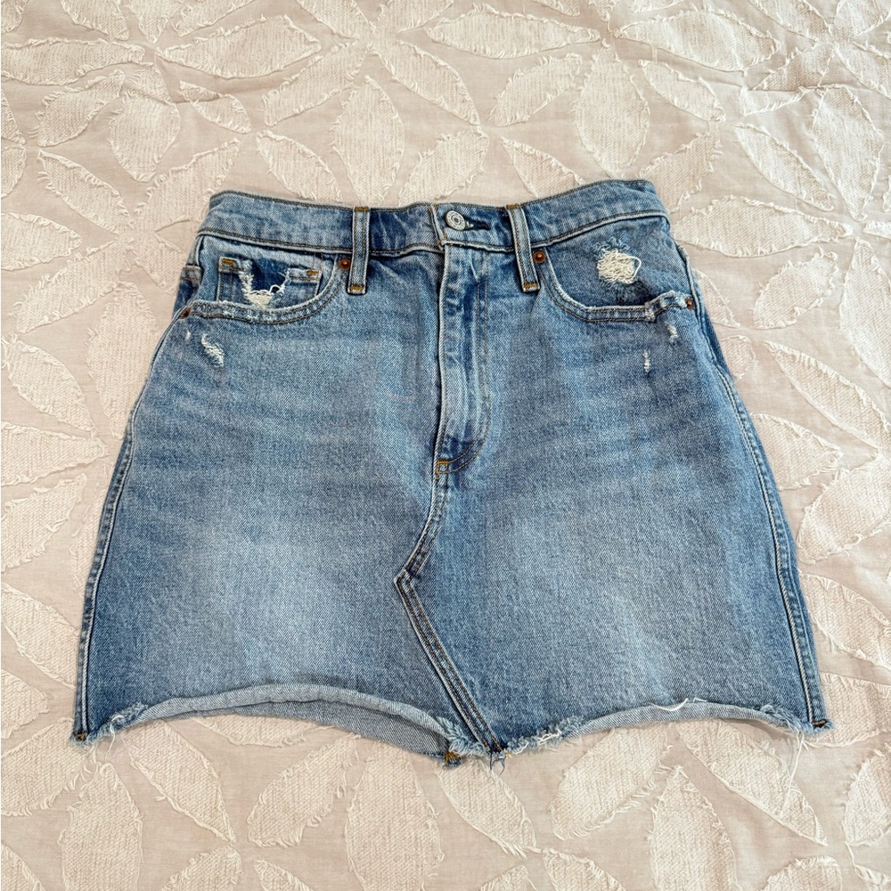 Abercrombie & Fitch Blue Denim Mini Skirt